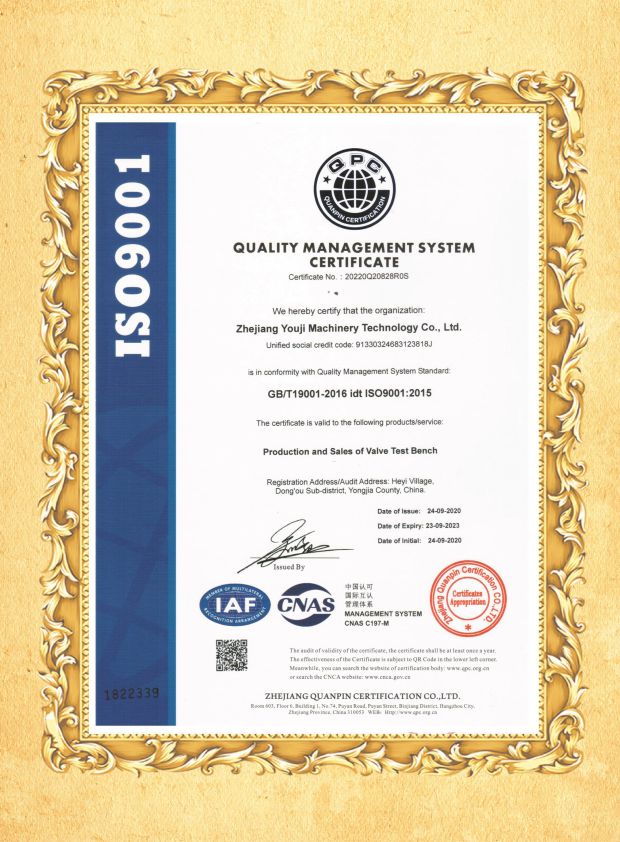 ISO质量体系认证英文版